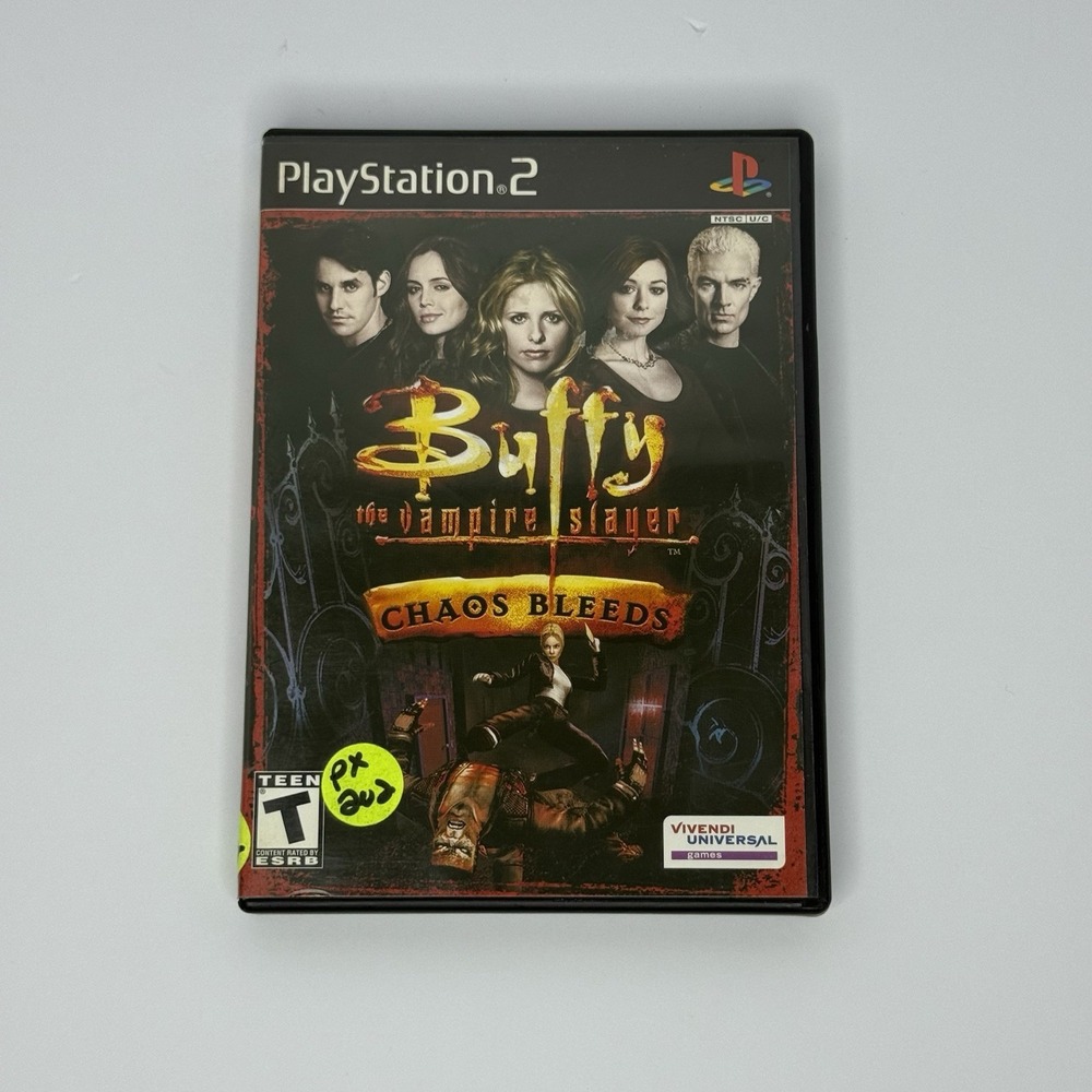 Buffy the Vampire Slayer Chaos Bleeds PlayStation 2 PS2 CIB Complete + Reg. Card